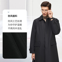 拇指白小T 男装外套秋冬款气凝胶科技宇航服男士风衣男大衣中长款 卡其 M