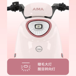 爱玛 优悦新国标长续航大电池时尚成人电动自行车车电瓶车 到店选色提车