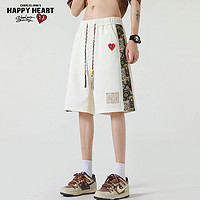 查尔斯桃心 CHARLES JANG'S HAPPY HEART 男士短裤2025夏季新款侧边小熊织带休闲抽绳五分裤子5