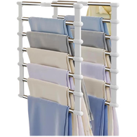 佳帮手裤架防滑裤夹家用多层裤架多功能折叠无痕裤挂收纳神器佳灰