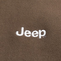 JEEP吉普春季男士卫衣休闲舒适圆领简约打底衫长袖T恤男 咖啡 3XL 
