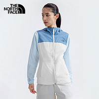 THE NORTH FACE 北面 防晒衣女户外防风夹克8BAA 蓝白拼色/3YU M