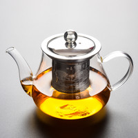 泥徒 八骏壶 耐热玻璃功夫茶具套装 透明把