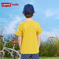 Levi's 李维斯童装男女童速干短袖T恤夏季儿童经休闲短T上衣 天然金 160 /76 【身高152-158cm】 160/76
