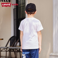 Levi's 李维斯童装男女童速干短袖T恤夏季儿童经休闲短T上衣 明亮白 160 /76 【身高152-158cm】