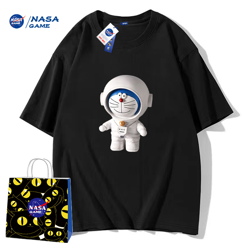 NASA太空叮当XM黑色T恤
