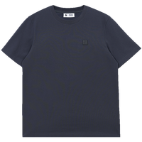 杰克·琼斯（JACK&JONES） 春季新款商务通勤凉感华夫格logo皮标圆领短袖T恤男款225101030