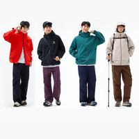 CAMEL骆驼女装短款黄色冲锋衣外套2025春秋夹克防风防水休闲外套女 3XL