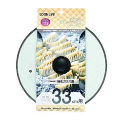 PEARL METAL 强化玻璃锅盖 33cm Not Specified