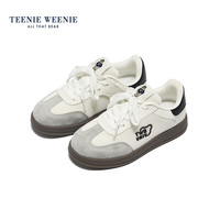 Teenie Weenie小熊童鞋儿童新款女孩运动鞋女童时尚百搭德训鞋简约舒适男童休闲   适合脚长22.8cm
