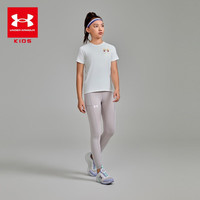安德玛(Under Armour)童装夏季瑜伽裤女童紧身裤运动裤凉感透气瑜伽外穿长裤252211119 铅灰紫 150