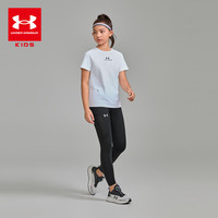 安德玛（Under Armour）童装夏季瑜伽裤女童紧身裤运动裤凉感透气瑜伽外穿长裤252211119 黑色 130