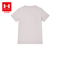 安德玛(Under Armour)儿童短T恤男女童舒适休闲生活百搭短袖T恤童装短袖上衣252320122 铅灰紫 140