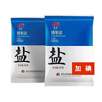 鲁晶 盐巴炒菜调味无污染食盐 鲁晶加碘盐400g 7袋