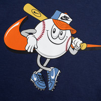 NIKE 耐克童装短袖T恤男女童卡通图案儿童舒适柔软短袖上衣 靛蓝色 110 /52 【身高98-104cm】