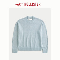 HOLLISTER25春季美式宽松舒适圆领套头针织衫男装KI320-5004 浅蓝色 L (180/108A)