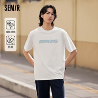 森马 Semir张新成同款凉感抗菌短袖T恤男夏休闲印花上衣109324100107