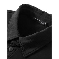 GXG男装24年秋冬口袋装饰翻领卫衣男 黑色 180/XL