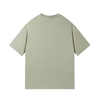 【100%纯棉打底T恤】男士短袖家居服秋季纯色打底休闲男睡衣