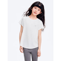 巴拉巴拉童装t恤儿童女童夏装短袖大童运动速干上衣甜美可爱大码 运动-本白色10101 140cm