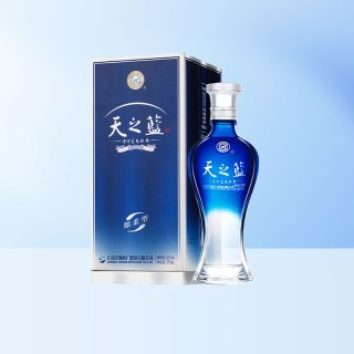 洋河 蓝色经典天之蓝 42%vol 绵柔浓香型白酒 375ml 单瓶装