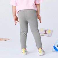迷你巴拉女童打底裤夏季女童宝宝休闲打底弹力瑜伽裤 茶灰20703 90cm