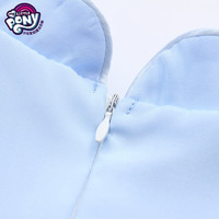 小马宝莉女童时尚连衣裙2024夏装中大童女孩网纱洋气精致裙子 蓝色 140