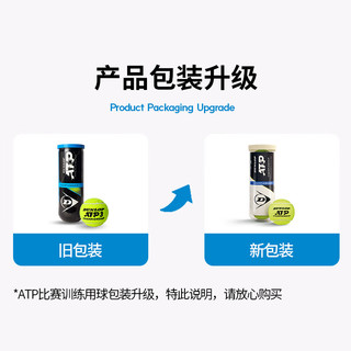 邓禄普（DUNLOP）网球ATP球专业比赛巡回赛胶罐AO球澳网训练比赛耐打高弹性网球 3粒装ATP训练球 601626 6桶