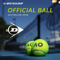 邓禄普（DUNLOP）网球ATP球专业比赛巡回赛胶罐AO球澳网训练比赛耐打高弹性网球 3粒澳网胶罐 601601 1桶