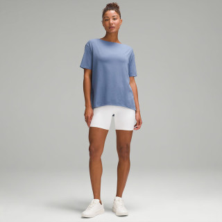 露露乐蒙lululemon丨Back in Action 女士短袖 T 恤 LW3DMLS 绿洲蓝 2XL /14