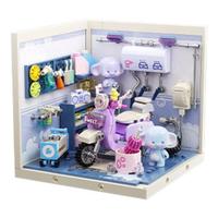 JAKI 佳奇 超级小镇系列 FK006 奇奇社长开心洗车店 叠叠屋