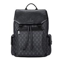 暇步士双肩包男士电脑包真皮大容量书包男旅行背包通勤男包