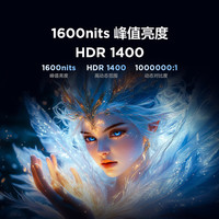 雷鸟 U8 31.5英寸4K165Hz HDR1400 QD-MiniLED1400分区 电竞显示器