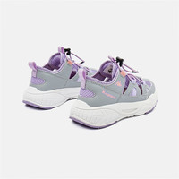 Kappa Kids卡帕童鞋夏季儿童运动鞋时尚百搭单网透气中大童男女鞋亲子鞋 灰紫 33 适合脚长约209mm 33码 适合脚长约209mm