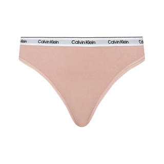 Calvin KleinCK内衣女士循环提花棉质比基尼三角内裤 三条装 PYT杏/粉/红 XS 