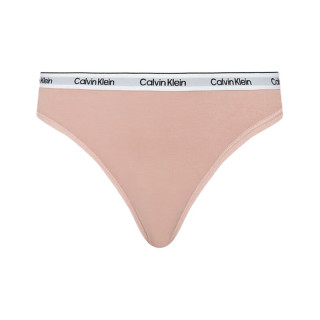 Calvin KleinCK内衣女士循环提花棉质比基尼三角内裤 三条装 PYT杏/粉/红 XS 
