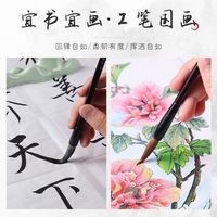 仁爱书法 毛笔兼毫狼毫羊毫楷小楷毛笔专业级 白云金品兼毫（小） 单买 毛笔 选项