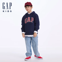 GAP【大小童同款】男女童2024初秋新款logo连帽卫衣儿童装646085