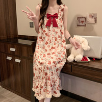 带胸垫吊带睡裙女款夏季薄款连衣裙2025夏天睡衣背心裙家居服