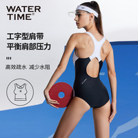 WaterTime 小腰精游泳衣女款2025三角连体专业竞速泳衣冬温泉 L 【勿拍此项】意大利莱卡面料/明星同款/舒适更抗氯