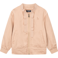 哈吉斯（HAZZYS）品牌童装女童外套秋新品儿童舒适简约时尚棒球服