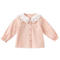 戴维贝拉女童衬衫儿童衣服2025童装春装上衣婴儿衬衣