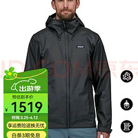 Patagonia 巴塔哥尼亚 男女防水潮流冲锋衣 Torrentshell3L 85240/85241-男款-黑色 L