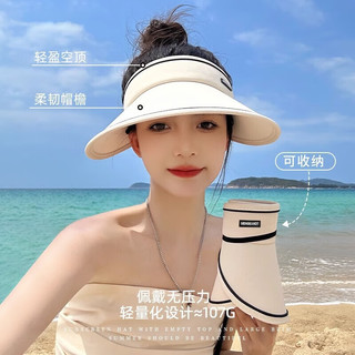 美丽公主空顶透气防晒帽女款夏季遮脸口罩面罩遮阳帽无痕一体显脸小
