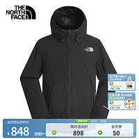 THE NORTH FACE 北面 休闲夹克男 户外防风防泼水 上衣外套25春夏新品|8ESR JK3/黑色