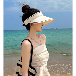 美丽公主空顶透气防晒帽女款夏季遮脸口罩面罩遮阳帽无痕一体显脸小