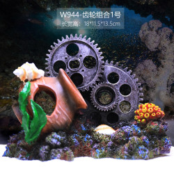 ADA 鱼缸仿真珊瑚造景全套餐组合水族箱海水装饰贝壳假水草珊瑚礁布景