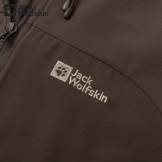 Jack Wolfskin狼爪夹克男春季款户外运动休闲防风防泼水舒适透汽保暖软壳外套 664-5719/啡咖色 XL 180/104A
