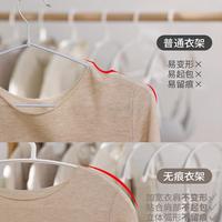 无痕衣架挂衣家用护衣防滑防肩角宿舍用晾衣服挂架衣柜衣撑子 30个 【白色】春夏款无痕衣架++