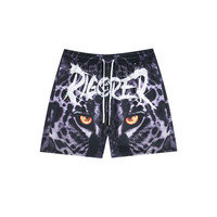 准者丛林法则花裤子冰丝短裤四分裤男夏季美式短裤速干宽松篮球裤 巨蟒 3XL